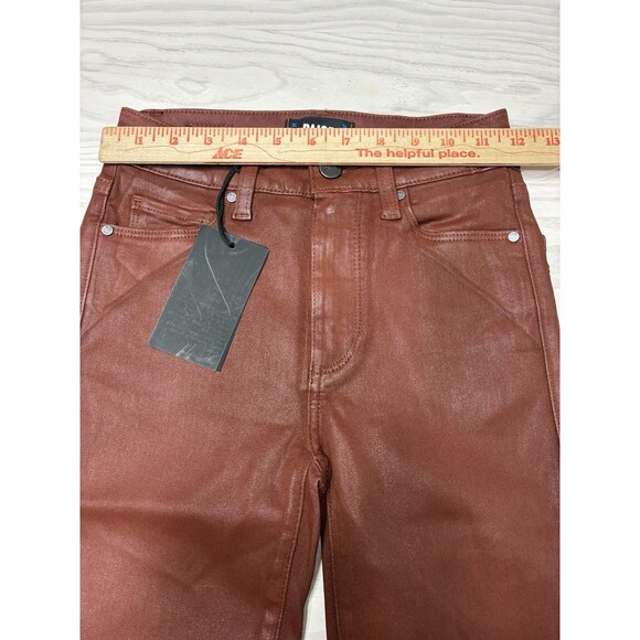 PAIGE Hoxton Coated High Waist Ankle Skinny Jeans NWT Size 23 - Picture 6 of 12